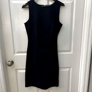 Ladies Kenneth Cole Sheath dress with stomach ruching.  Navy Blue size 10